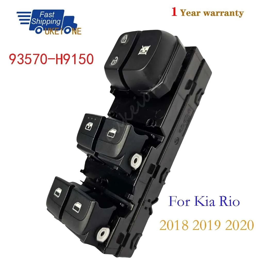 93570-H9150 para 2018 2019 2020 Kia Rio Tonic interruptor de ventanilla principal de energía eléctrica elevador piezas de botón de Control accesorios de coche