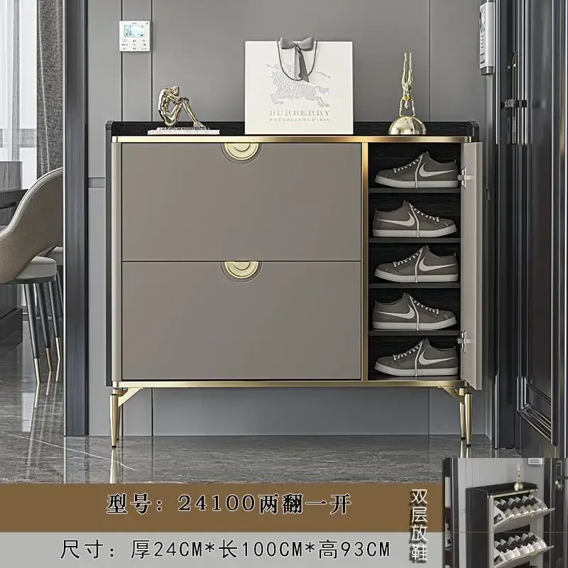 خزائن الأحذية ذات أدراج قابلة للطي، خزانة تخزين قائمة، خزانة أحذية Rock Meubles Chaussures، أثاث غرفة المعيشة البسيط #6