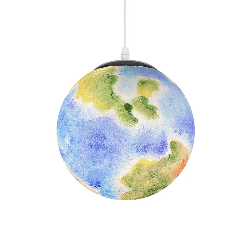 

Planet chandelier eight planets space luminous ball earth moon lamp shopping mall window decoration