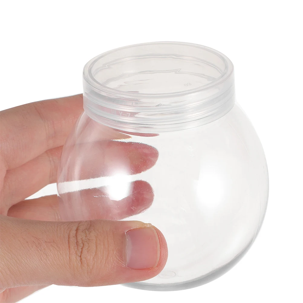

6pcs Diy Clear Water Snow Globe 300Ml Empty Plastic Craft Making Ball Shape Globe For Christmas Xmas Diy Supplies