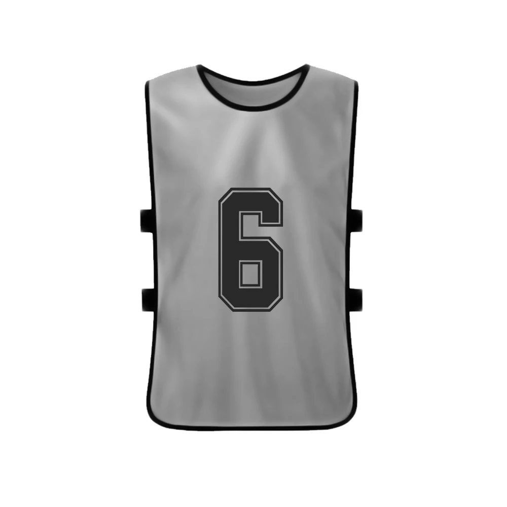 12 PCS Kid\'s Football Pinnies 2 Colors Quick Drying Soccer Jerseys Youth Sports Scrimmage Basketball Team Training Sports Vest