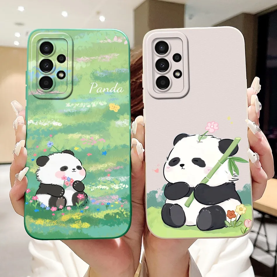 For Samsung Galaxy A32 Case Samsung A32 4G 5G SM-A325F A326B Cute Panda Rabbit Cartoon Soft Silicone Shockproof Phone Cases