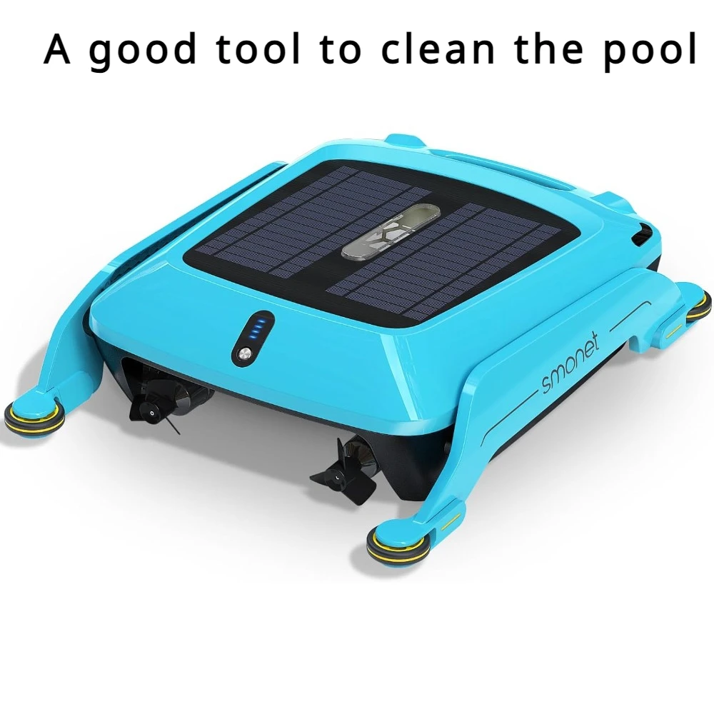 Cleaning Tool，Robotic Solar Pool Skimmer: SR5 Automatic Pool Robot Cordless Solar Powered Pool Skimmer Cleaner for Surface