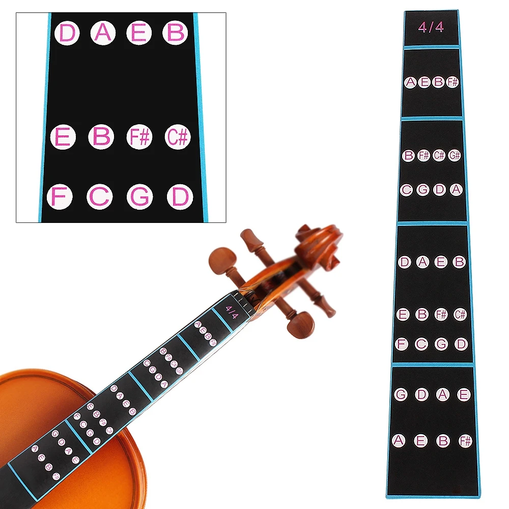 

4/4 стикер на гриф для скрипки, индикатор грифа, этикетка для заметок, диаграмма пальцев, детали для скрипки, аксессуары для начинающих