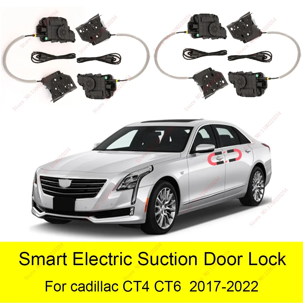 

Smart Auto Car Electric Suction Door Lock for Cadillac CT6 2017-2021 Soft Close Super Silence Self-priming Door
