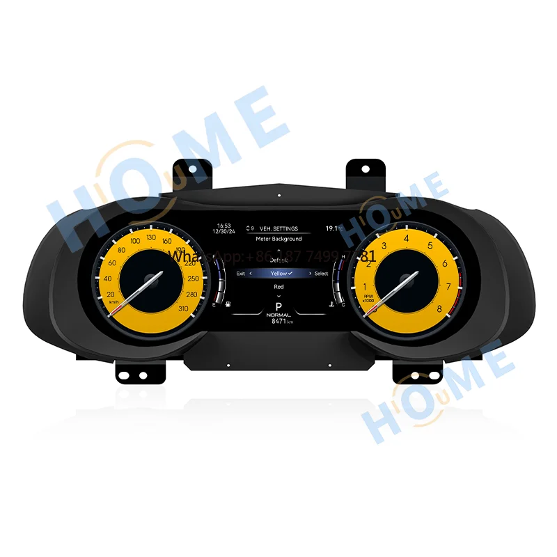 

12.3 Linux System LCD Car Dashboard Speedometer Digital for . Quattroporte 2013-2023 Instrument Virtual Cockpit Panel