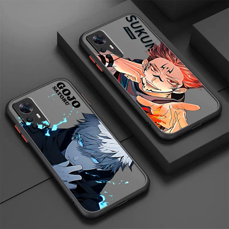

Anime J-Jujutsu K-Kaisen Gojos Frosted Translucent For Xiaomi Mi 13 12 12T 11T 11 11i 10T 10 9T Pro Lite Ultra 5G TPU