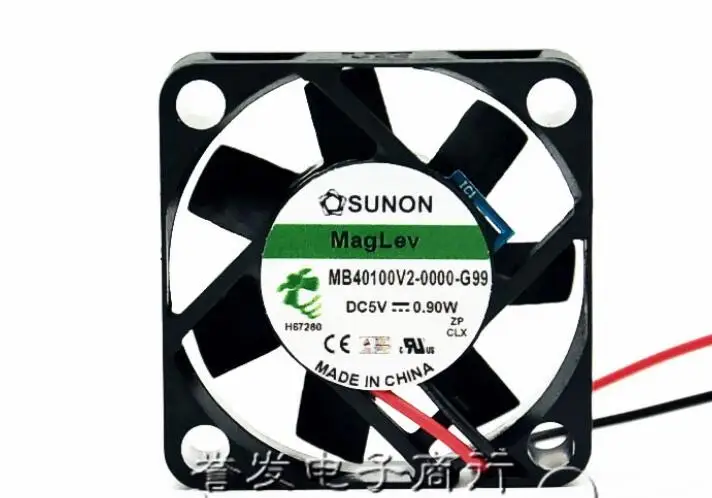 SUNON MB40100V2-0000-G99 DC 5V 0.90W 40x40x10mm 2-Wire Server Cooling Fan