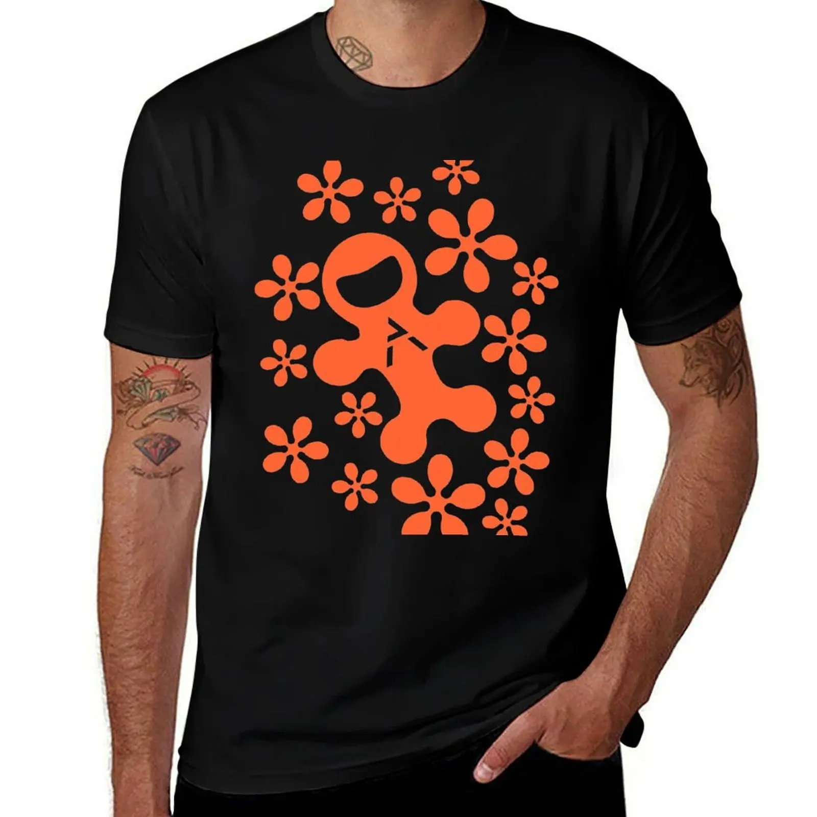 flower power sixties space design for everyone on earth ... T-Shirt Outdoor Sports Short Sleeve Top T-Shirt