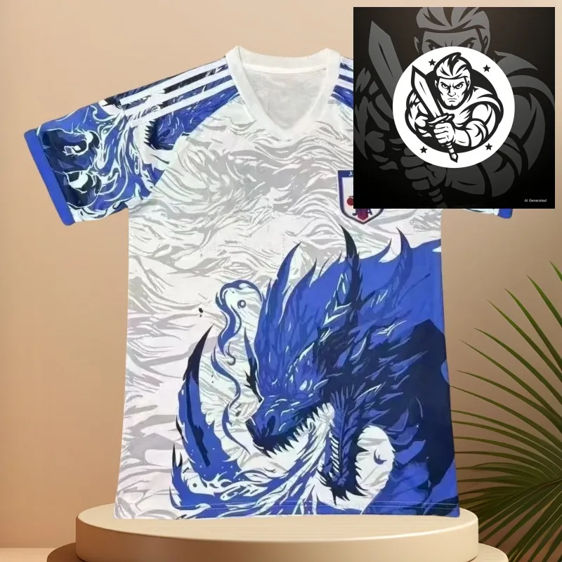 

2025 Japan Summer beach Football Quick-drying Three Adult Children's T-shirts Sports Quick-drying Breathable Short Sleeves
