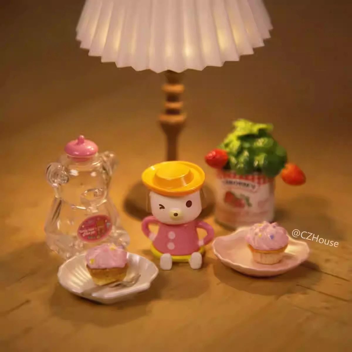 1:6 بيت الدمية نموذج اكسسوارات الأثاث مصغرة الدب زجاجة ماء إبريق الشاي لوحة جرو كوب Bjd Ob11 Gsc Blyth Lol الدعائم ديكور
