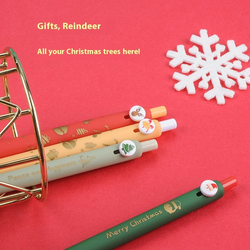 ZENNYTH Christmas Gel Pen Set Quick-Dry Smooth Writing No Bleed Ink Joyful Gift Pen for Notes/Journals/Greeting Cards/Collection