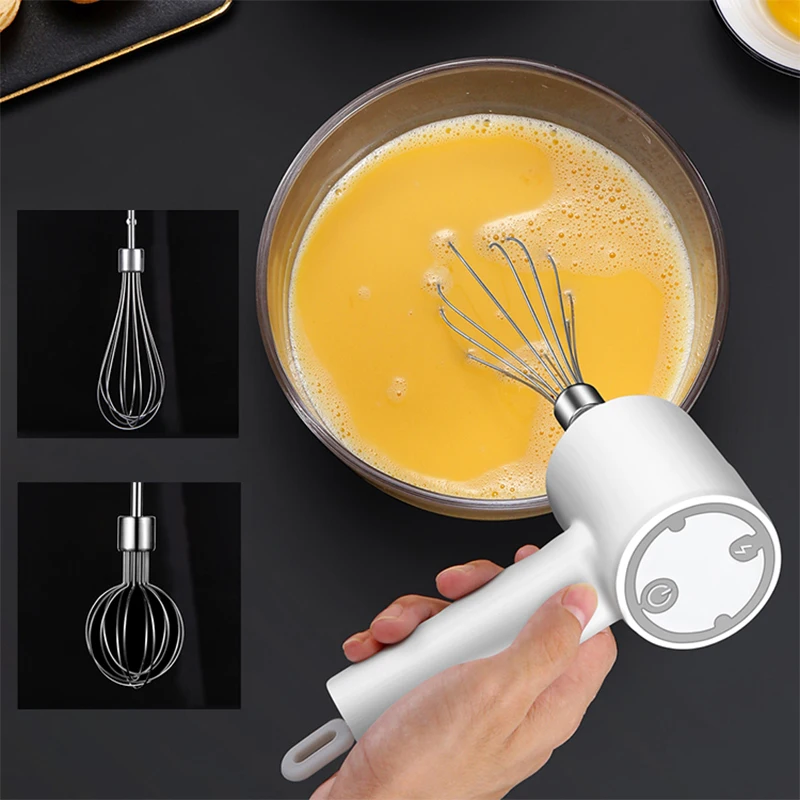 Wireless 3 Speed Mini Mixer Electric Food Blender Handheld Egg Beater Automatic Cream Food Cake Baking Dough Mixer