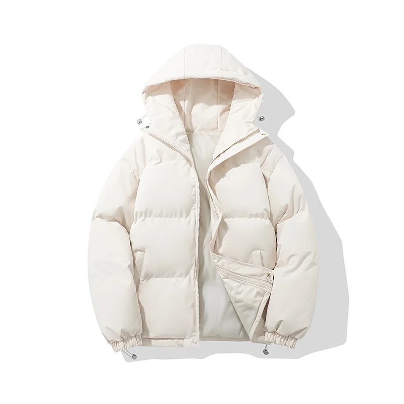 

Hooded Men's Parkas Trendy Casual Parkas Jacket Teenagers Thick Down Cotton Coat Men Women Winter Multicolor Cotton Jacket