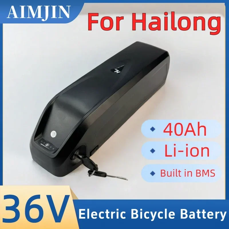 

36V 40Ah Lithium-ion Rechargeable Battery For Hailong Electric Bicycle Battery Built in BMS Safe and durable