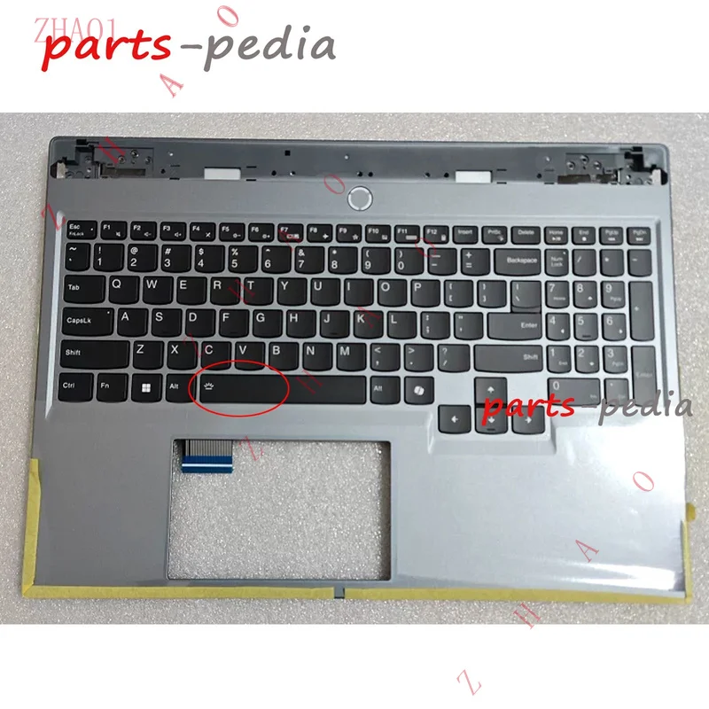 Z   New For Lenovo Legion 5 16IRX9 Palmrest US Keyboard Backlight 5CB1P55134 Gray