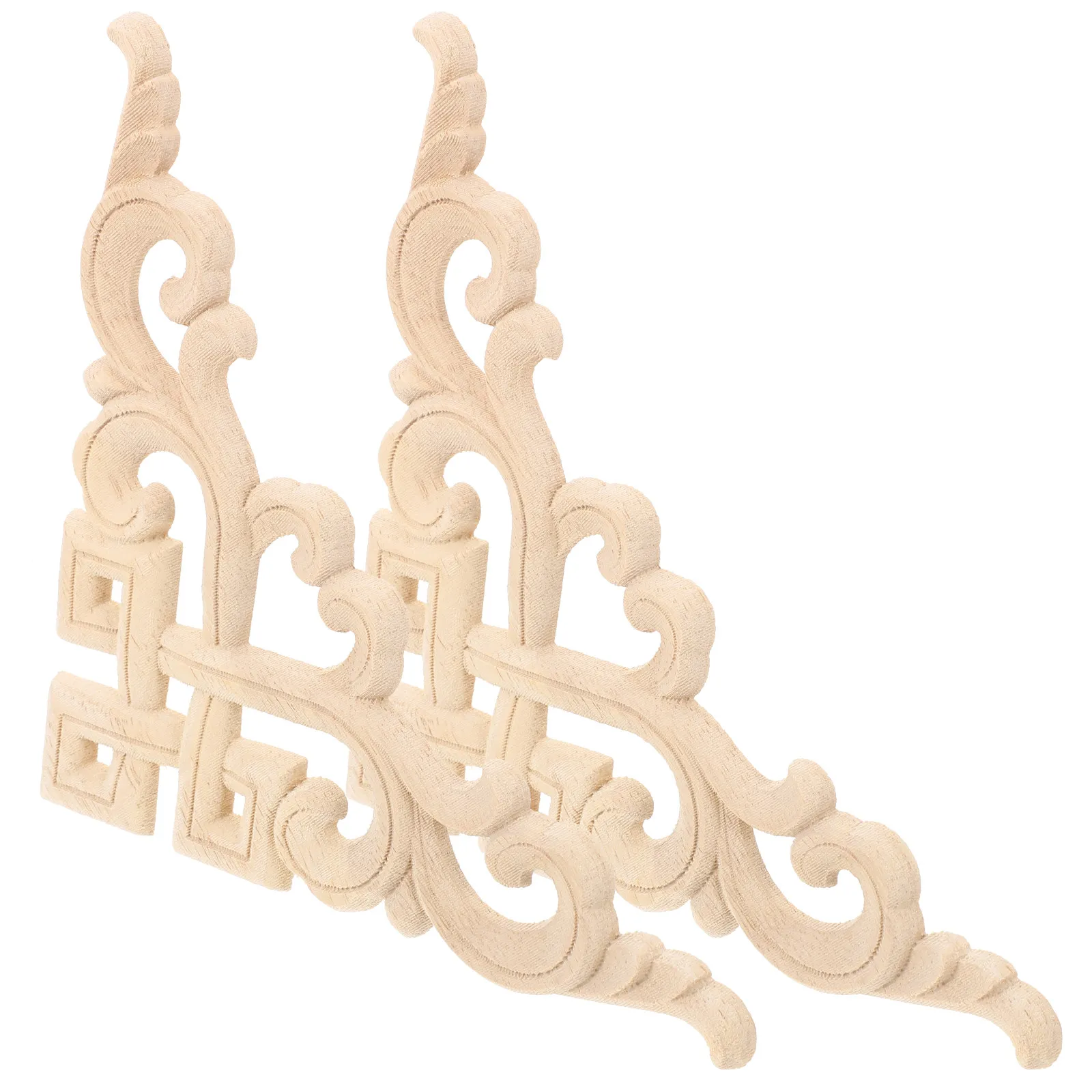 

2 шт. Премиальные деревянные аппликации для декора мебели, под роспись, заготовки для резьбы, угловые накладки для дверей шкафов и кроватей