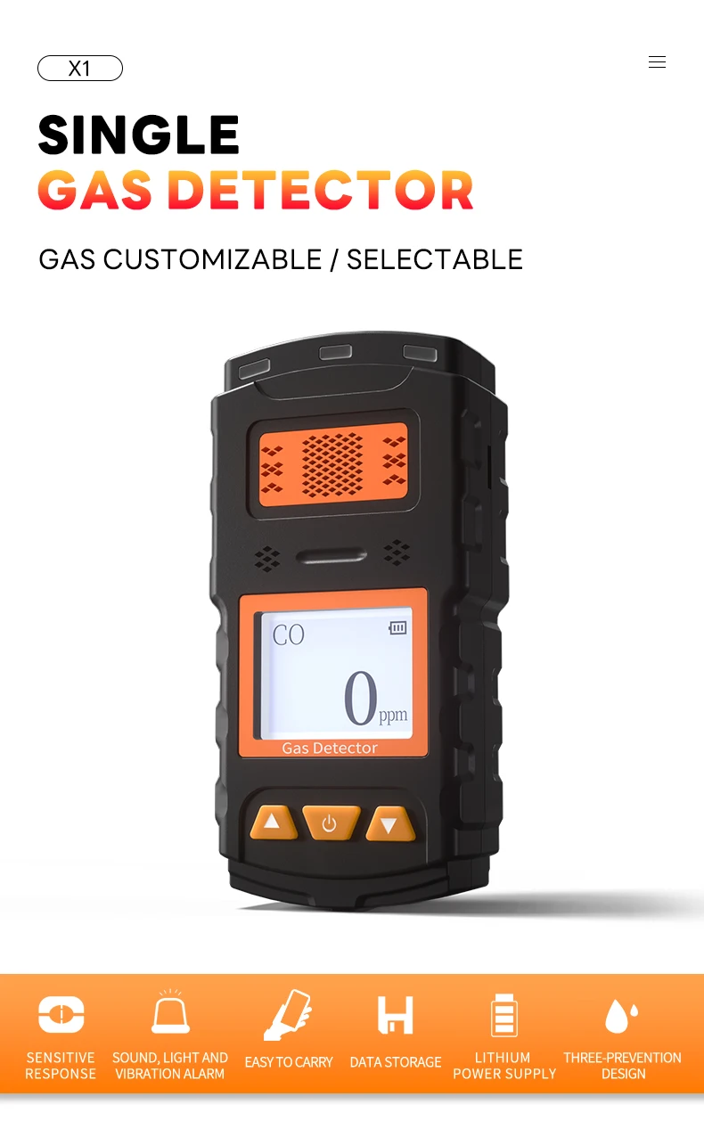 Kooldioxide Draagbare CO2 Gasdetector Gaslekdetector Gasanalysator Aikesi