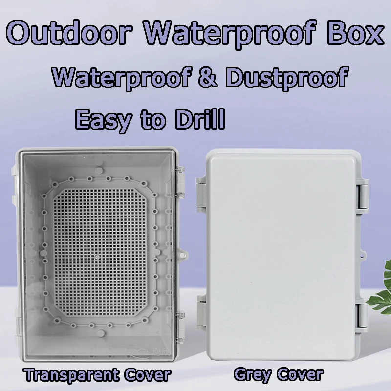 Waterproof Buckle Project Box ABS Plastic Electric Control Hinged Shell Wire Connection Cable Clasp Junction Box Instrument Case