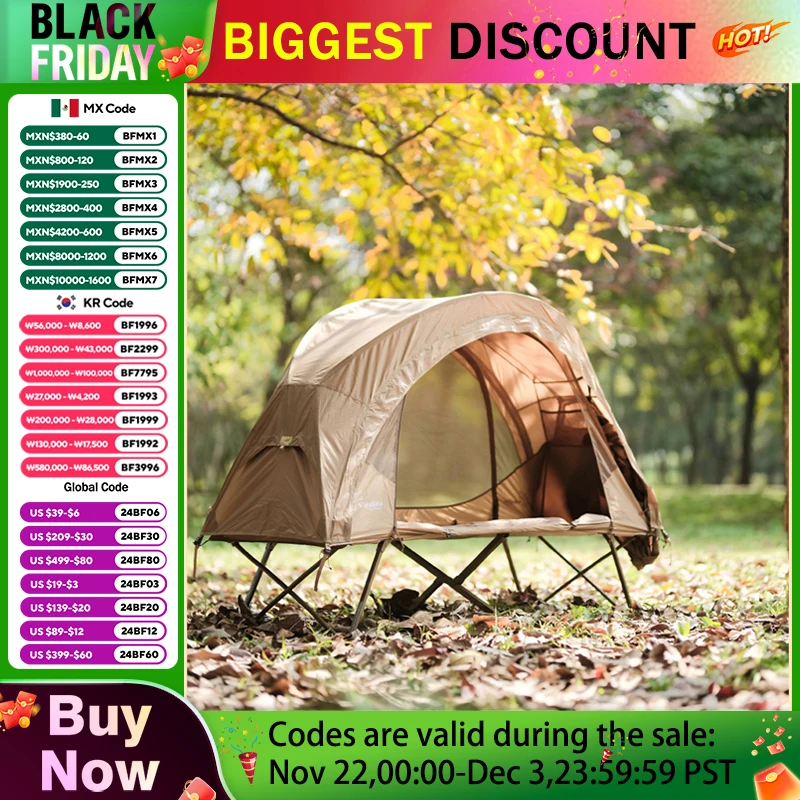 1 Persoon Dubbele Lagen Outdoor Camping Tent Geen Opklapbed Lichtgewicht Opvouwbaar Net Anti-Mug Draagbare Aluminium Paal