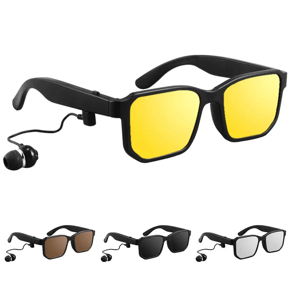 Fashionable Glasses In-Ear Headphones Smart Bluetooth 5.1 Audio Glasses Headphones Listening Call Outdoor Sports Sunglasses