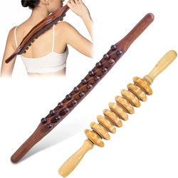 Holz therapie Massage werkzeuge für die Körperform ung, 20 Perlen Punkt Behandlung Gua Sha Werkzeuge und manuelle Massage Roller Stick für Faszien