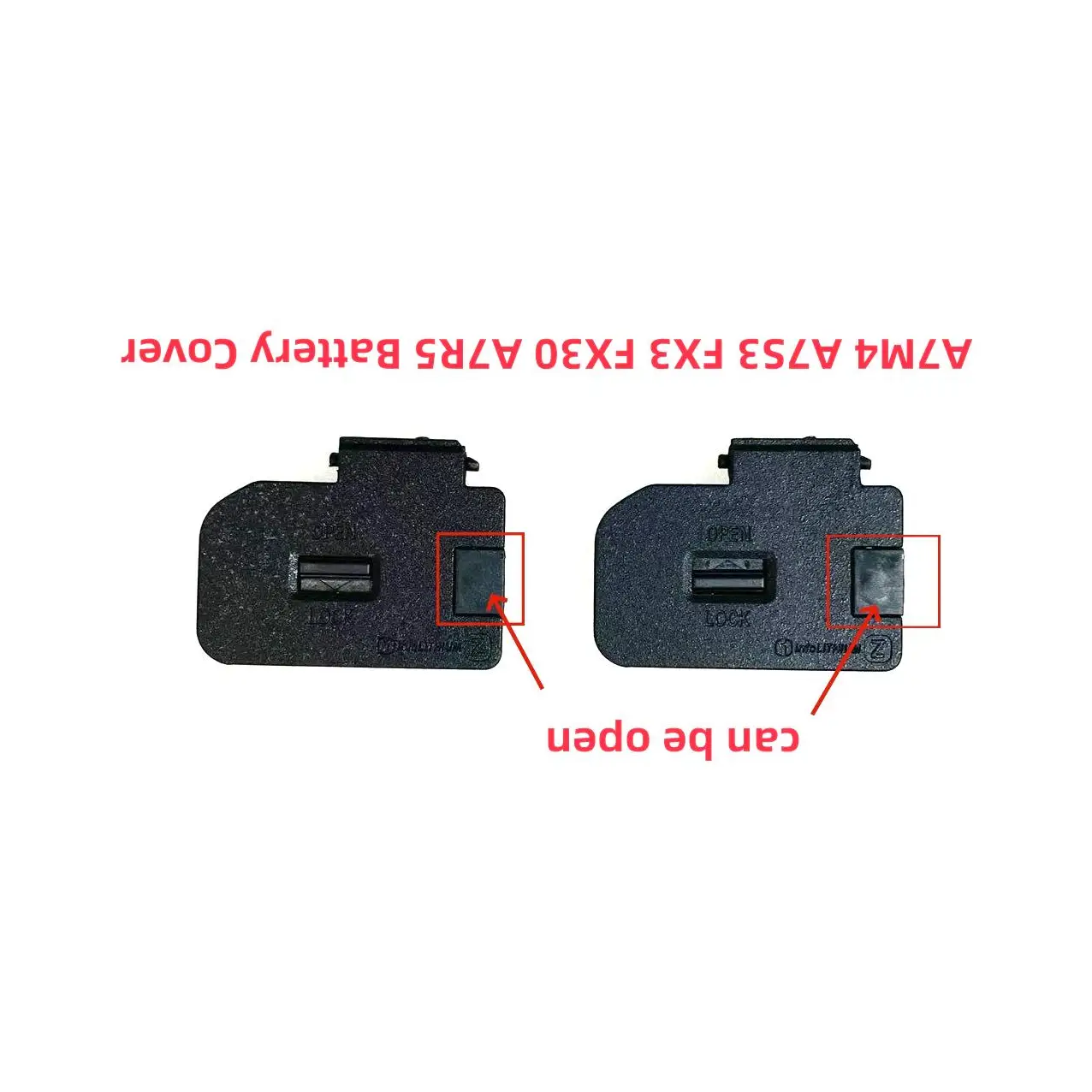 Nowa Klapka Pokrywy Baterii do Sony A7M4 A7S3 A7R5 FX3 FX30 Obudowa Pokrywy Baterii — zdjęcie produktu 3