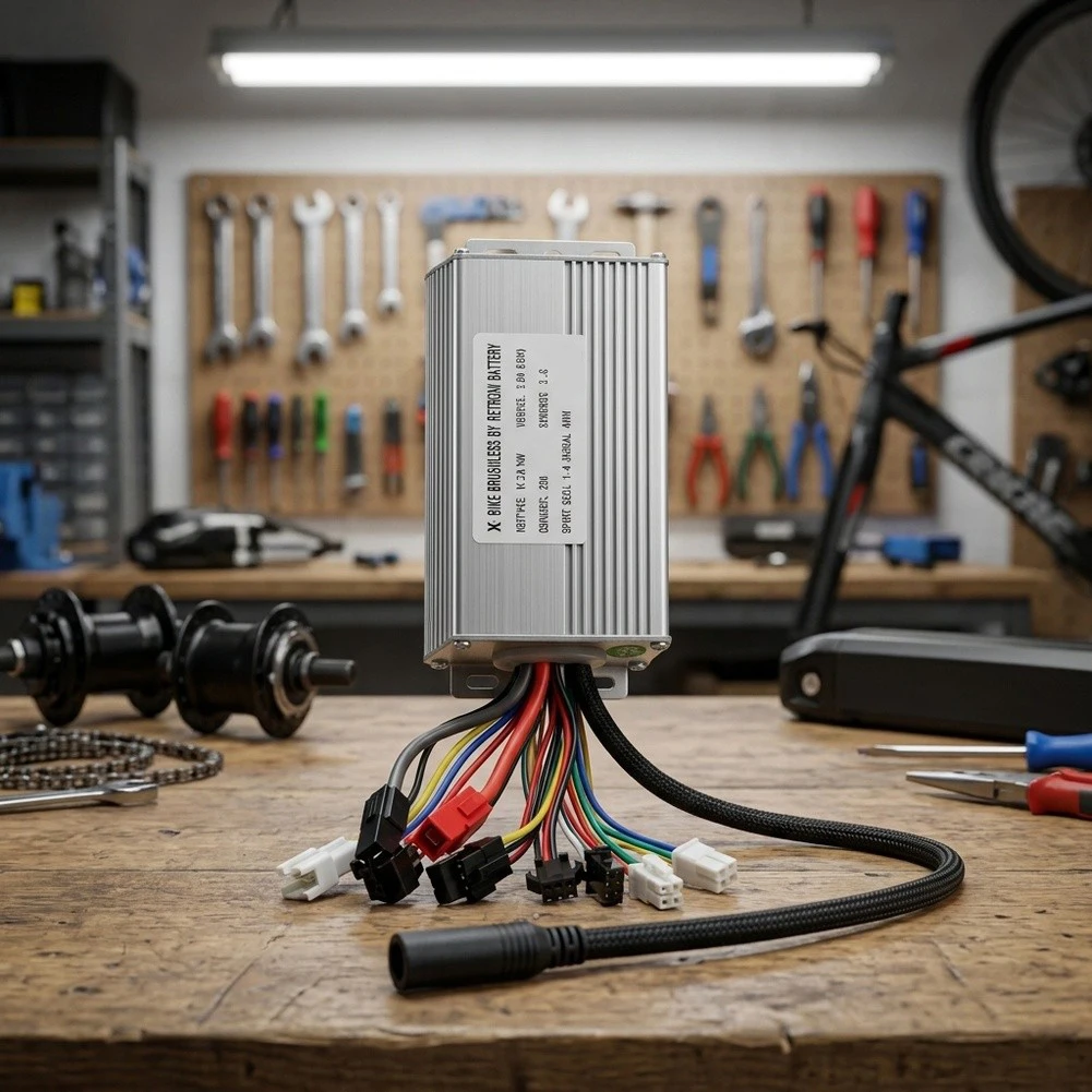 500W Motor Driver Sliver JN 22A Controller 22A Maximum Current SM Connector Wiring For E-bike Conversion For E-bike