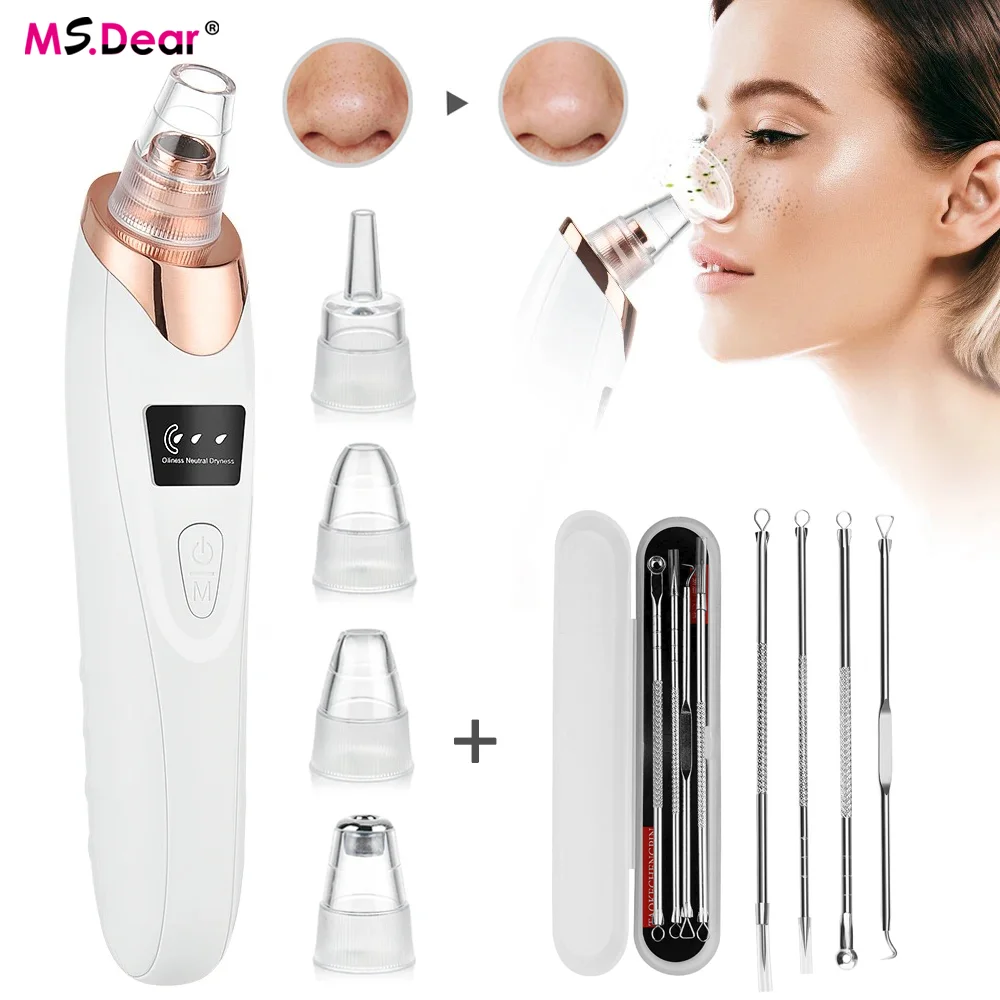 Nueva tecnología, eliminador de espinillas, limpiador de poros al vacío para cara y nariz, Kit de eliminación de espinillas, herramienta extractora Facial eléctrica de acné