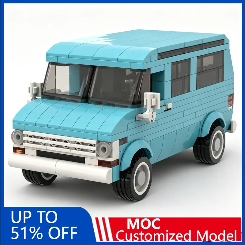 

NEW 331PCS 1977 G30 Conversion Van Vehicle Model Customize Building Blocks Educational Assembly Car Toy For Boys And Collectors