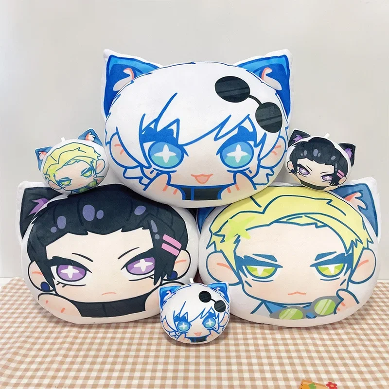 Popular Anime Satoru Gojo Nanami Kento Peripheral Products Soft Stuffed Plush Toy Kawaii Schoolbag Decoration Keychain Gifts