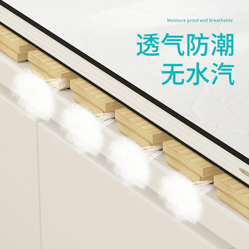 #Tatami mattress solid wood row skeletonmoisture-proof breathable hard mattress household folding floor bed board bed frame hard