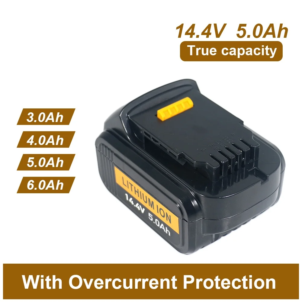 18650 for Dewalt 14.4V  Lithium Battery  Compatible Tools Rechargeable 3Ah 5Ah 6Ah for DCB140 DCB142 DCD735L2 DCF835C2 DCF835L2