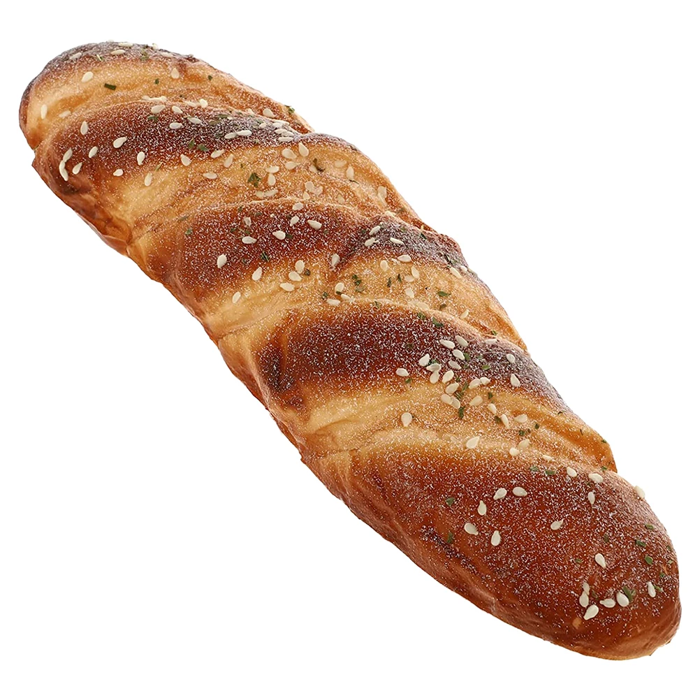 

Bread Dessert Decoration Light Brown PU Simulated Play Kitchen Montessori Educational Toy Fake Bread Props
