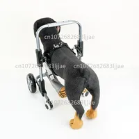 Small Four-Wheel Pet Forelimb Wheelchair Lightweight Commuting Aid for Dogs with Front Leg Disability Assisted Mobility Device