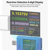 RELIFE XA3 Pro USB Smart Tester Supports PD/QC2.0/QC3.0 Fast Charging 6.5A High Current Tester Mobile Phone Repair Tools