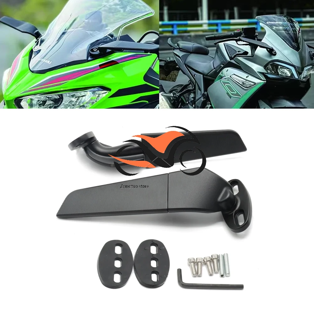 

Motorcycle Mirror Modified Adjustable Rotating Rearview for YAMAHA YZFR1 YZFR3 YZFR6 R6S R1 R3 R15 R25 R125 V2 V3 with YZF Logo