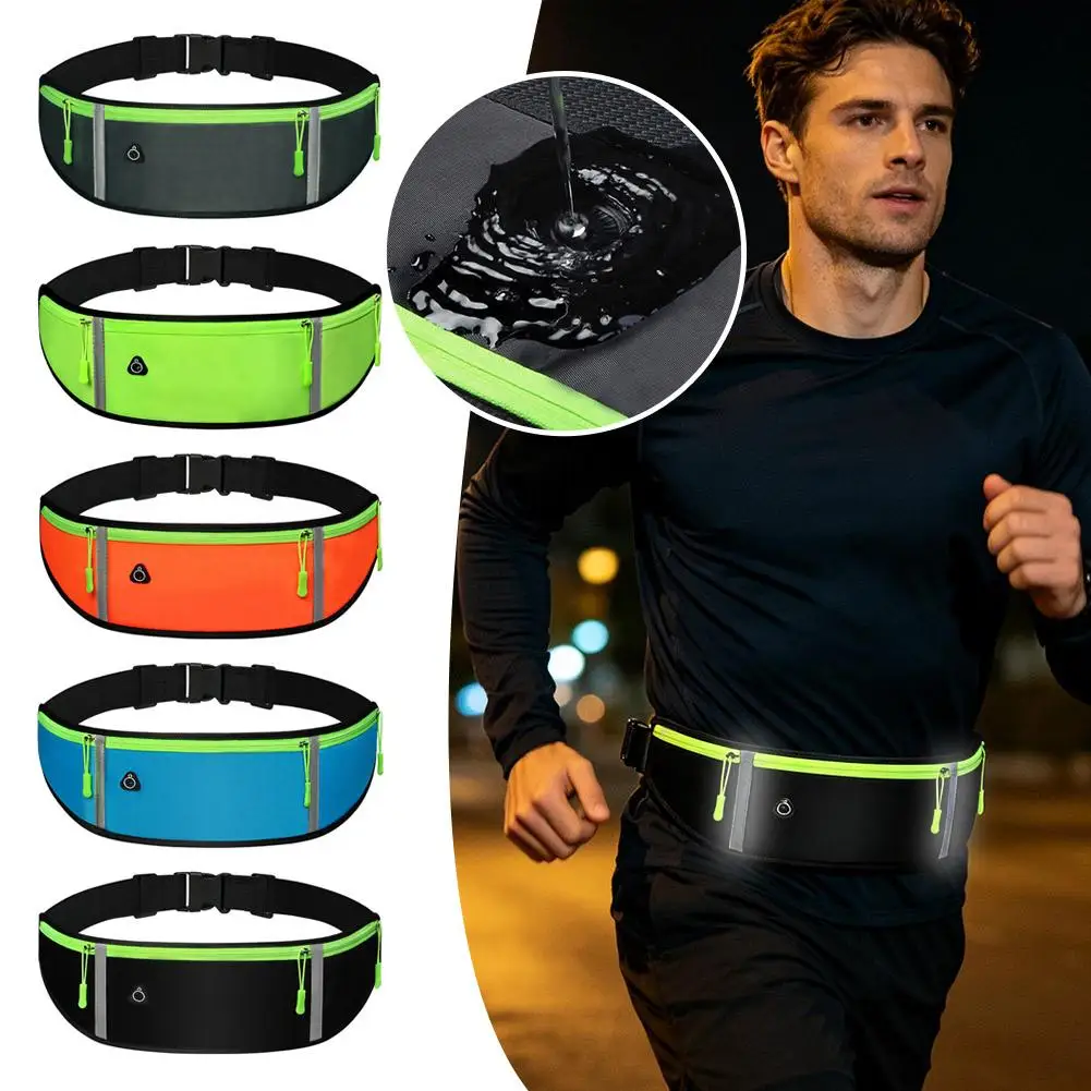 

Waterproof Running Waist Bag Men Women Sport Belt Pouch Invisible Gym Fitness Fanny Pack Outdoor Cycling Phone Bag Case
