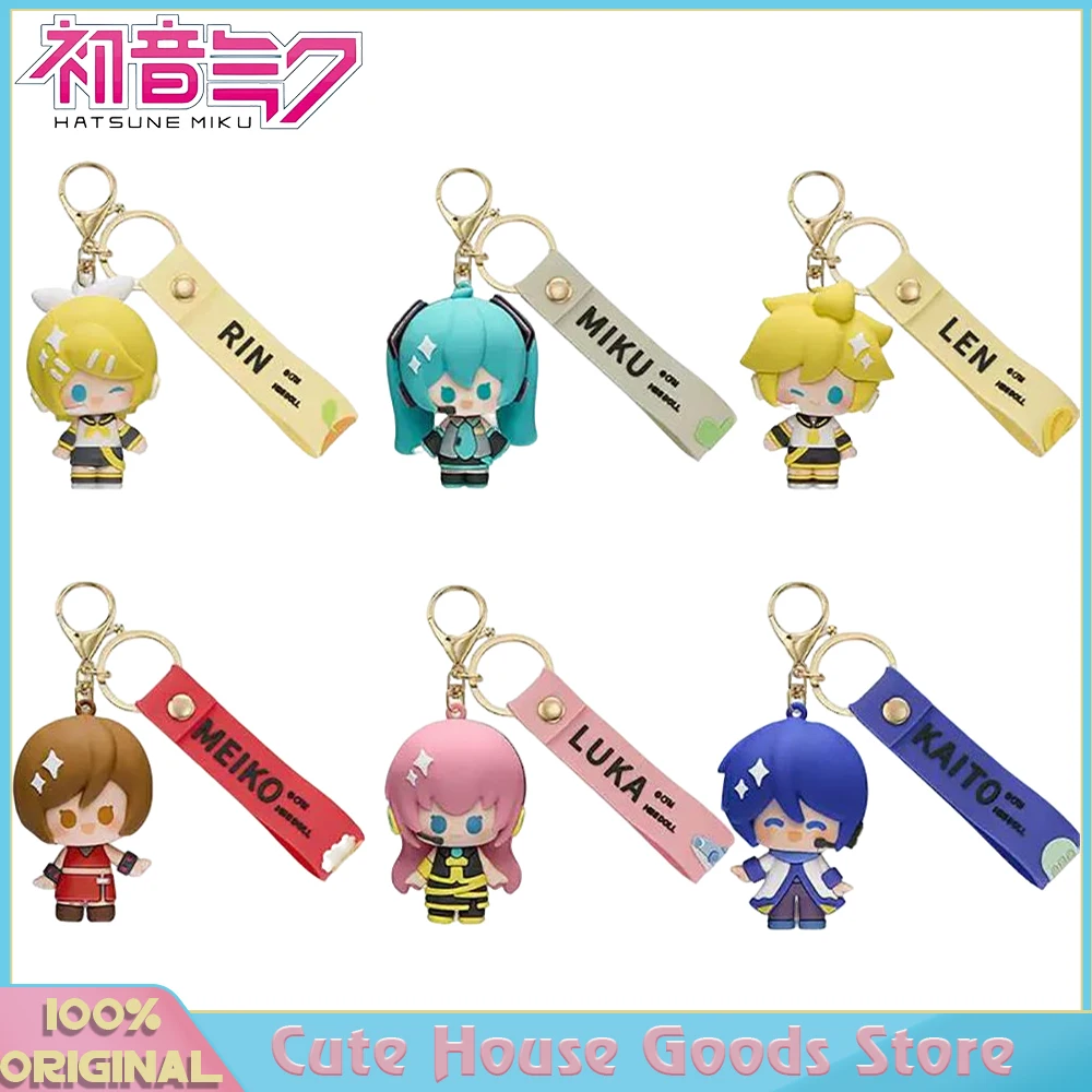 

Оригинальный мини-долл Hatsune Miku Kagamine Len Rin Kaito Meiko Luka, мягкий резиновый кукольный кукольный кулон на палец, сумка, брелок, подарки