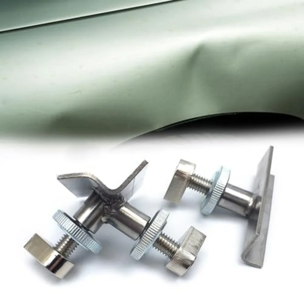 2pcs Bidirectional Dents Puller Gasket Car Pull Right Angles Corner Puller Set Car Maintenance Tools Car Body Repair Tool