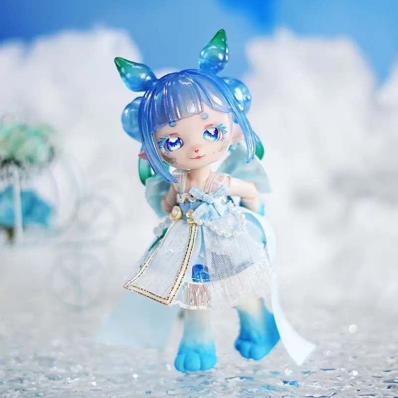 2025 New Maytree Ob11 Bjd 14cm Flocking Joint Action Figure Ancient Beast Series Animal Style Kawaii Toy Blind Box Birthday Gift