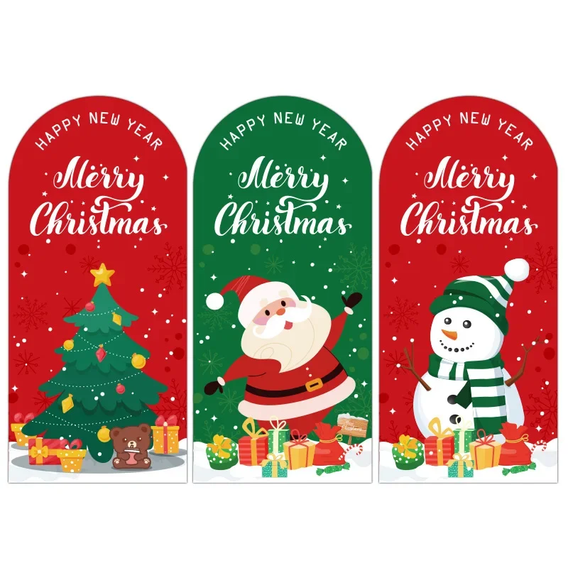 20-50pcs/pack Merry Christmas Stickers 6*13cm Red Christmas Gift Decorative Sealing Stickers Packaging Box Labels Christmas Tag