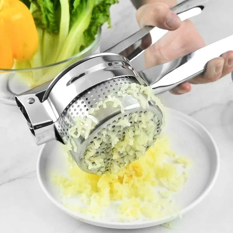 Stainless steel three-in-one juice press household mashed potato press Manual filling squeezer Vegetable dehydrator