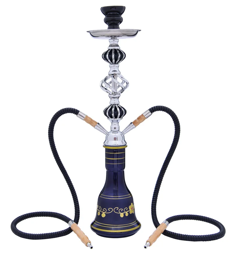 Double tube Arabic hookah set, medium-sized bar KTV hookah accessories, complete set of hookah parts
