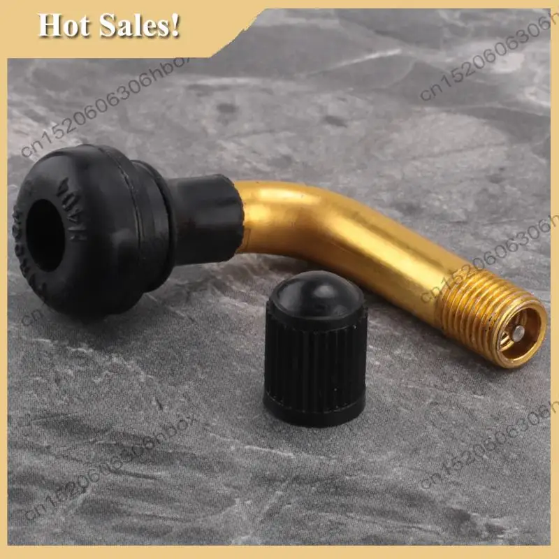 -HOPE 4Pcs Tyre Valves Stem Right Angle Snap-In Rubber 90 Degree Brass For Electric Scooter And Xiaomi M365 Electric Scooter