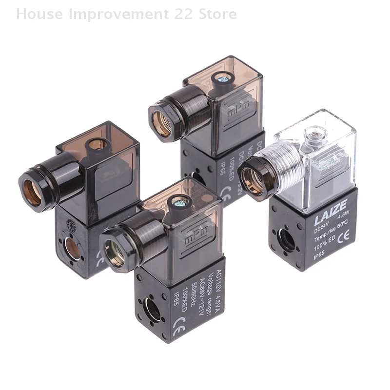 Bobina di elettrovalvole DC12V DC24V AC110V AC220V con LED per elettrovalvola 3V110 4V110