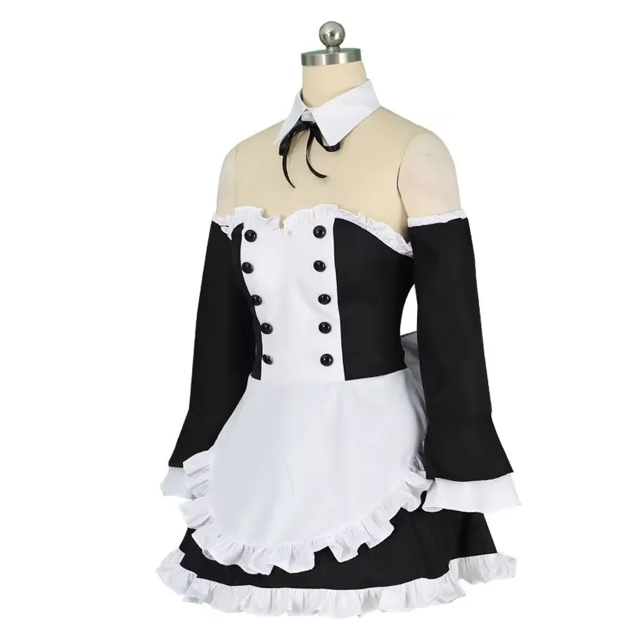 SingXeng Lucy Heartfilia Cosplay Costume Women Girl Sexy French Maid Dress Unifrom Halloween Christmas