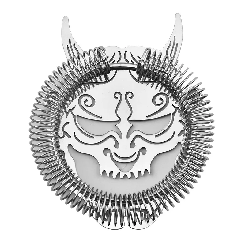Picture 7: Cocktail Strainer Hawthorne Strainer with Ghost /Star Ship Stainless Steel Barware