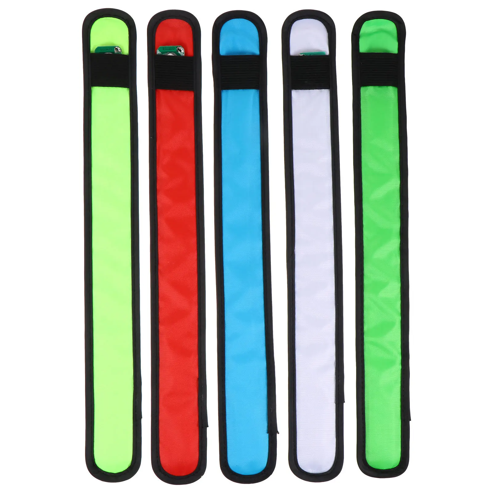 5 шт., светящиеся браслеты для ночного бега, повязки на руку, пояс безопасности, предупреждающая повязка на руку, ремни