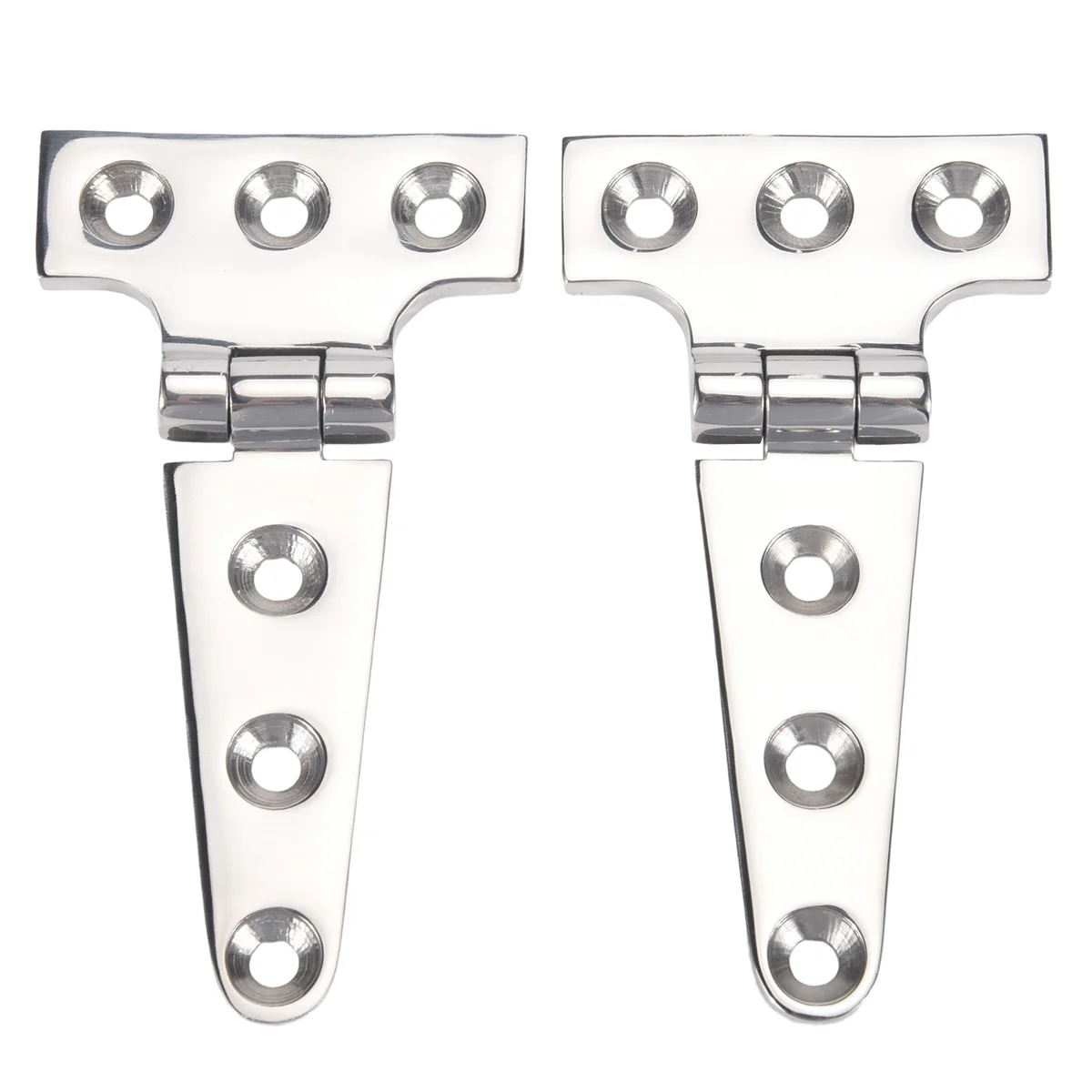 2 PCS Heavy Duty T Hinge 316 Stainless Steel Marine Grade Casting Hinge Door Hatch Hinge Boat